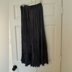 Primark Black Pleated Maxi Skirt